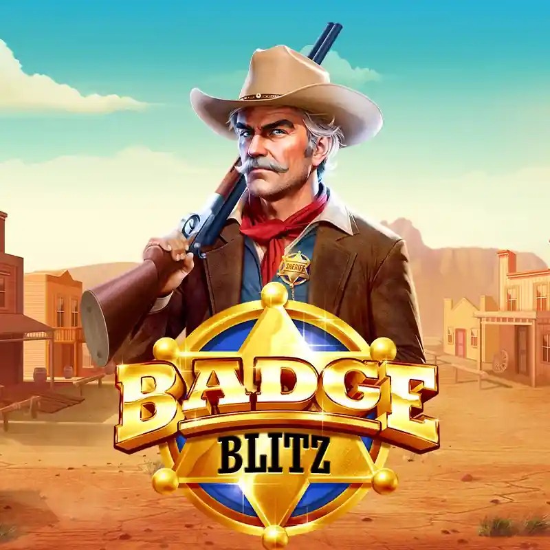 Badge Blitz slot icon by Pragmatic Play, available at Malina Casino