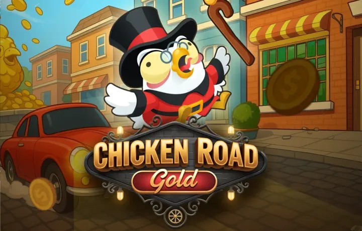 Chicken Road Gold slot visual from InOut available on malinagreece.org