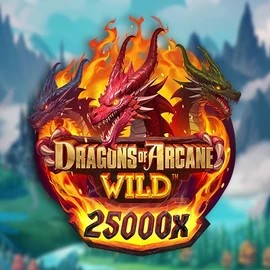 Dragons of Arcane Wild casino game by Foxium – featured logo at Malina Casino