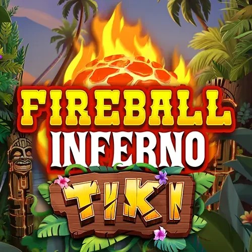Slots logo of Fireball Inferno Tiki from NetEnt at Malina Casino