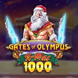 Official Slots logo: Gates of Olympus Xmas 1000 by Pragmatic Play at Malina Casino