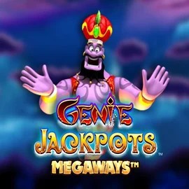 Genie Jackpots Megaways slot logo by Blueprint Gaming at Malina Casino