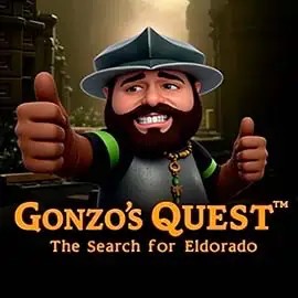 Slots logo of Gonzo's Quest from NetEnt at Malina Casino