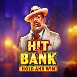 Hit The Bank Hold and Win slot logo by Playson at Malina Casino