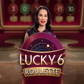 Official Live Casino logo: Lucky 6 Roulette by Pragmatic Play at Malina Casino