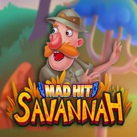 Mad Hit Savannah slot logo by RubyPlay at Malina Casino