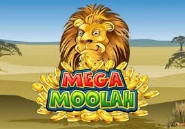 Mega Moolah slot logo by Games Global Malina Casino