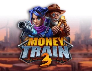 Money Train 3 slot logo by Relax Gaming at Malina Casino