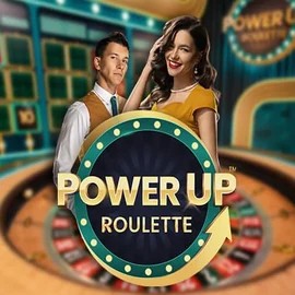 PowerUP Roulette online game logo by Pragmatic Play on malinagreece.org