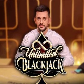 Unlimited Blackjack logo by Ezugi at Malina Casino